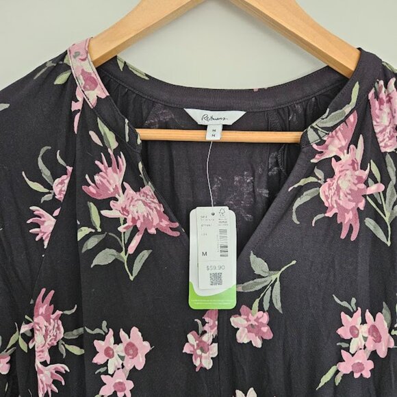 NWT Reitmans Floral Short Sleeve Dress - Size Medium - Picture 4 of 4